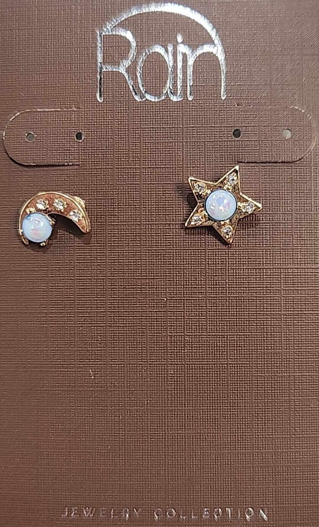 Tiny Moon & Star Earrings