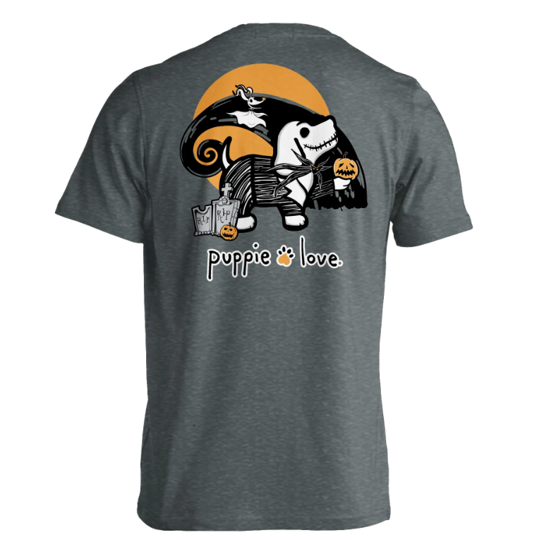 Puppie Love NIGHTMARE SKELETON PUP Tee