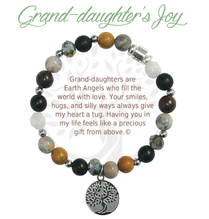 Earth Angel Natural Stone Bracelet - Grand-daughter's Joy