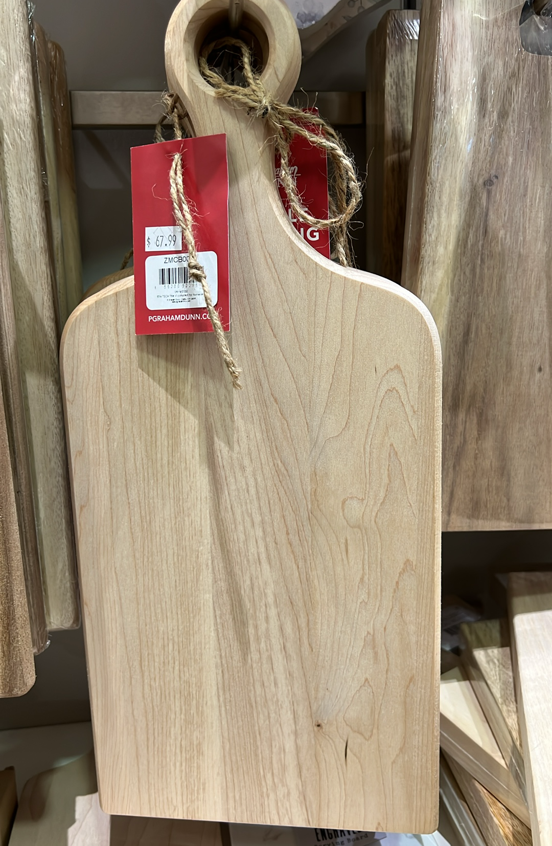 Light Bamboo 7.5x17 Cutting Board
