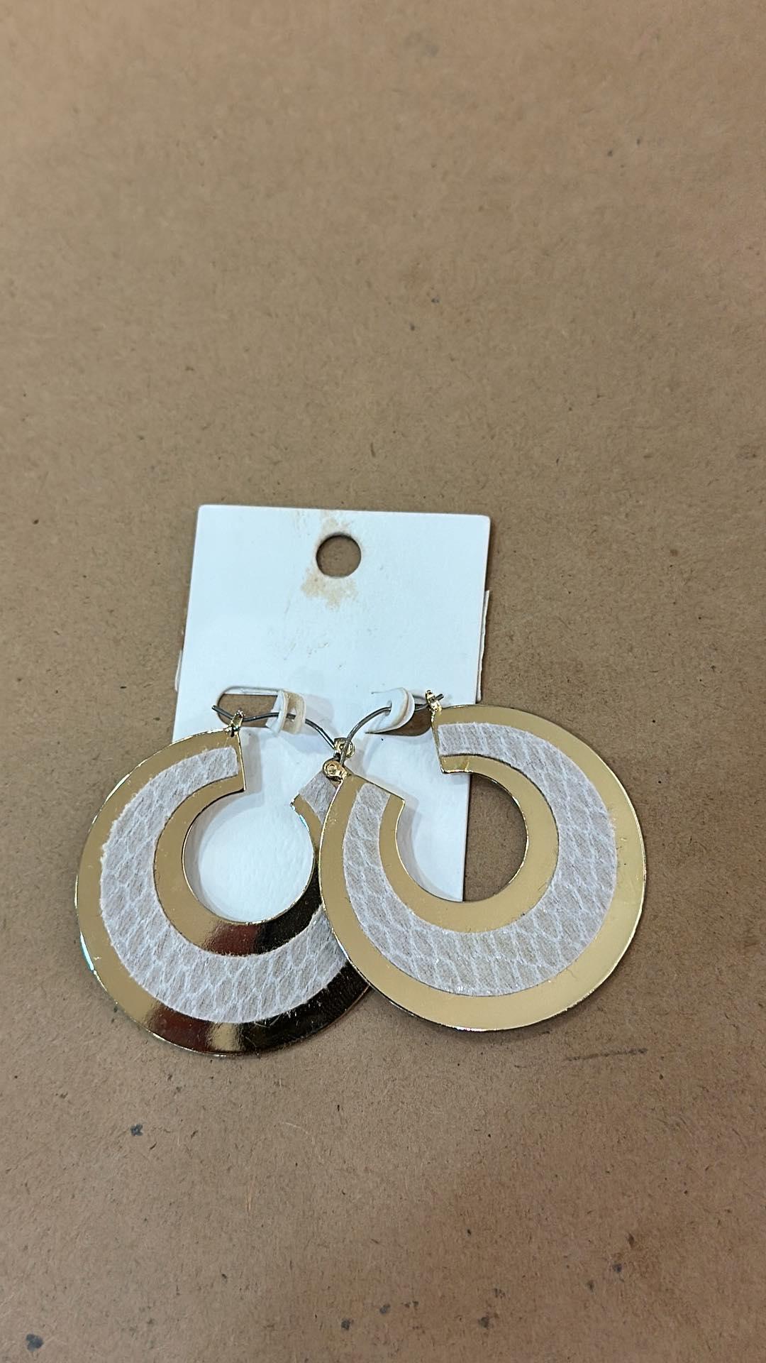 Crescent Leather Earrings