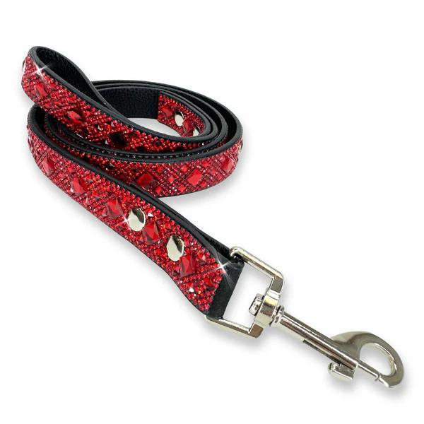 Diamond in the Ruff Dog Collar - RED
