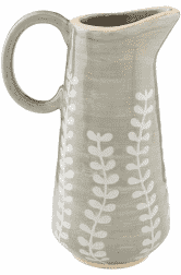 Gray Leaf Bud Vase