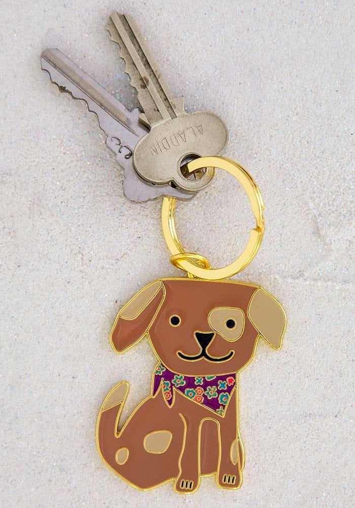 Enamel Dog Key Chain