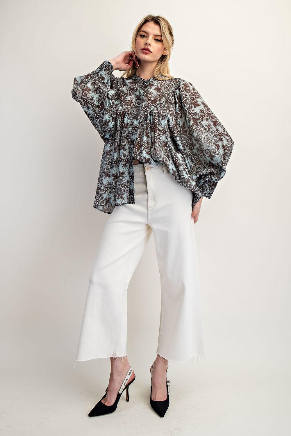 Coco Paisley Printed Blouse