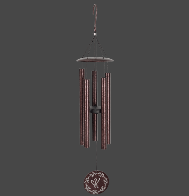 30" Copper Powder Coated Aluminum Wind Chime - Engravable