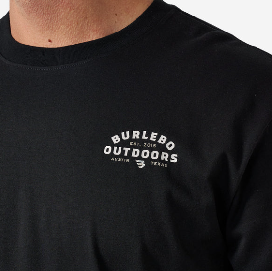 Burlebo - Short Sleeve Tee - Burlebo Outdoors Logo - Black