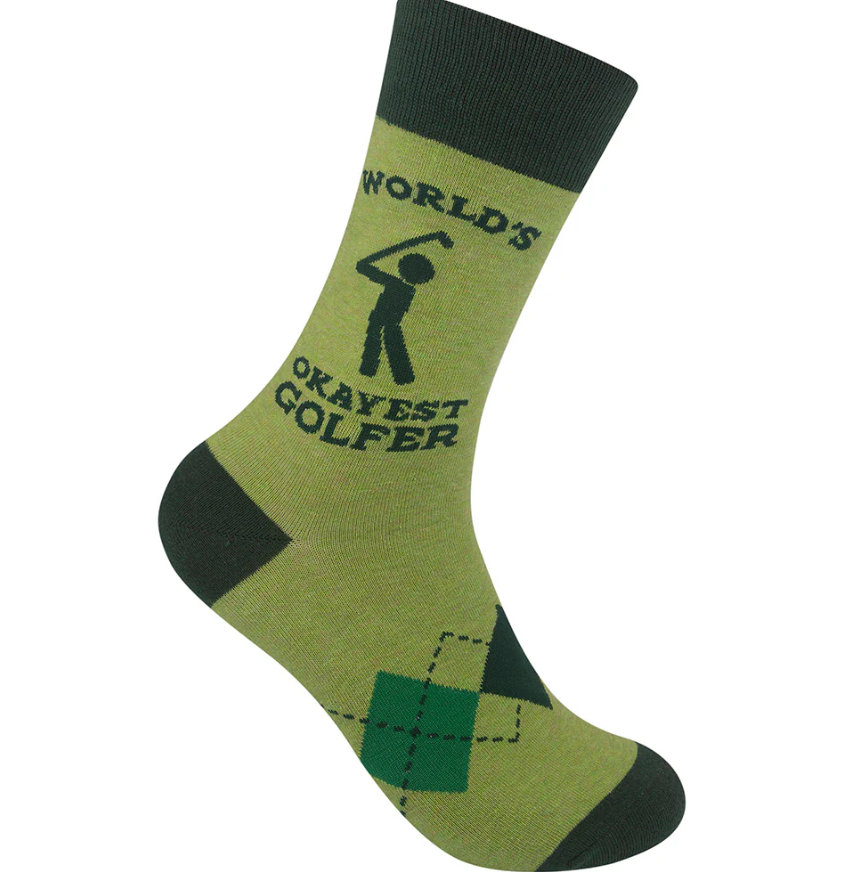 World's Okayest Golfer Socks