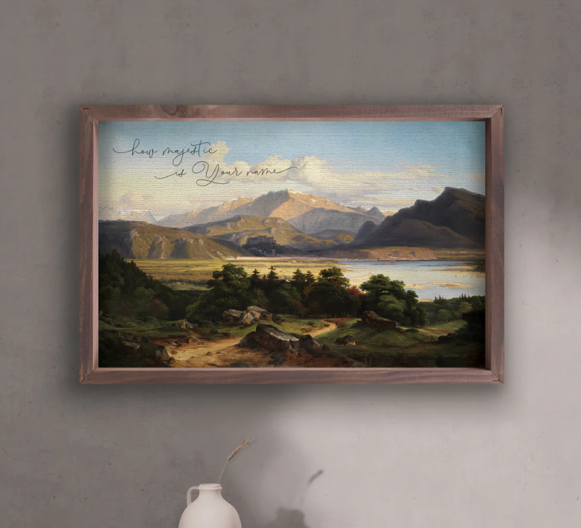 How Majestic Is Your Name Framed Art