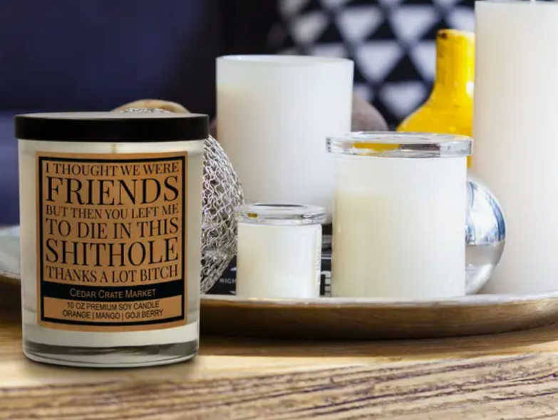 I Thought We Were Friends Soy Candle