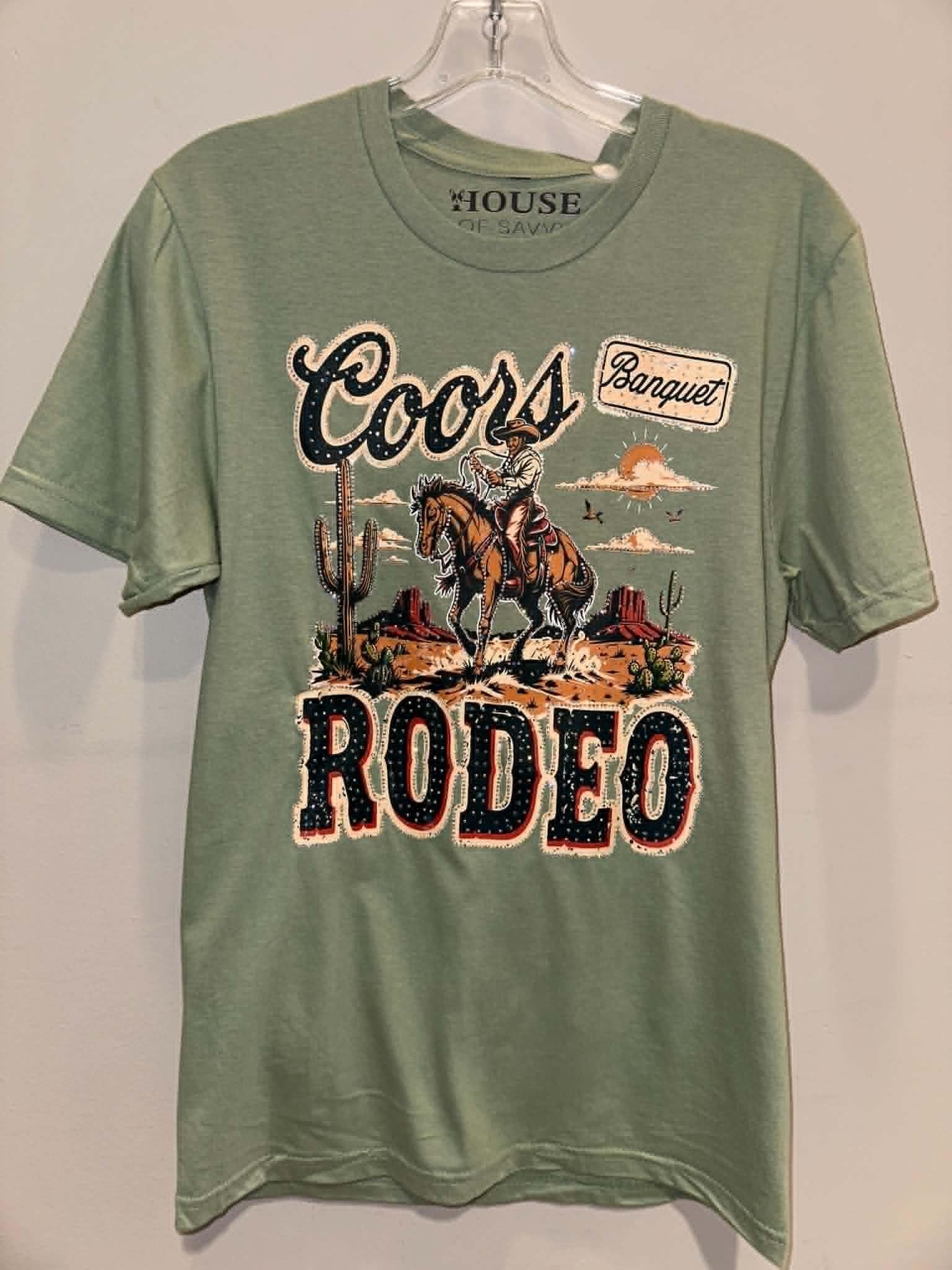 Coors Banquet Rodeo Bedazzled Tee