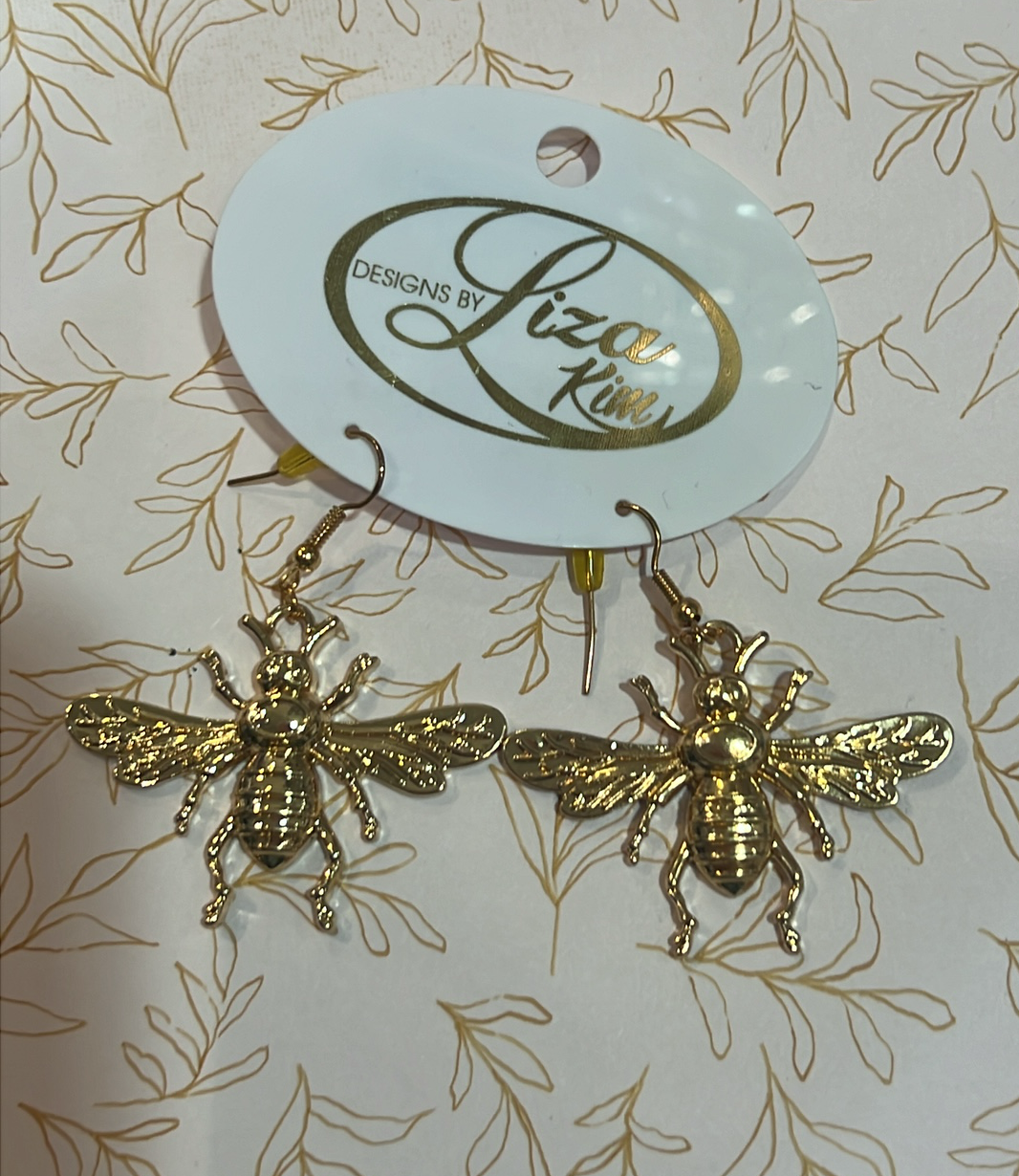 Queen Bee Gold Earrings