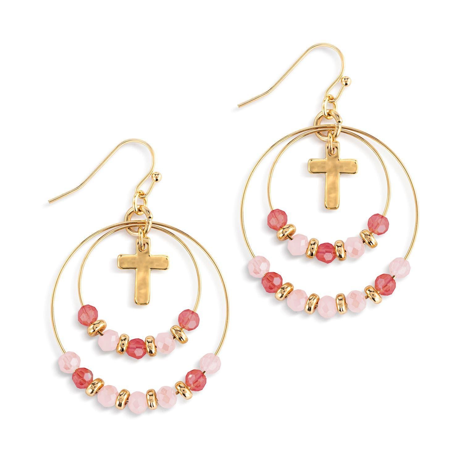 Blush Pink Beaded Prayer Jewelry