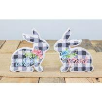 Black Gingham Easter Bunny