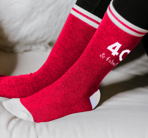 Milestone Birthday Ladies Crew Socks