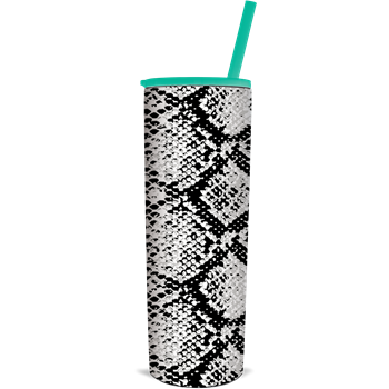 Black & White Snakeskin Tumbler