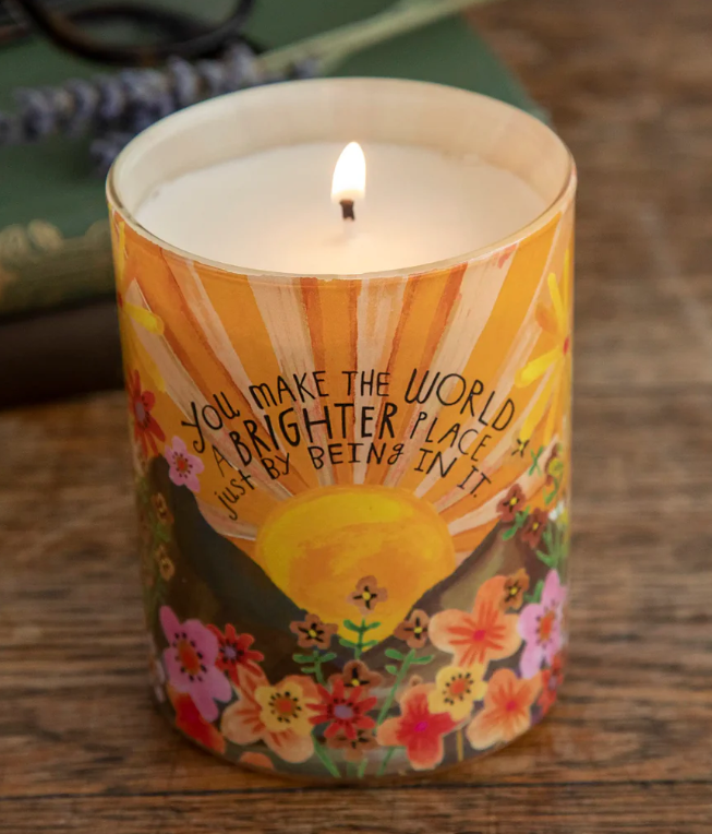 You Make The World Brighter Soy Jar Candle