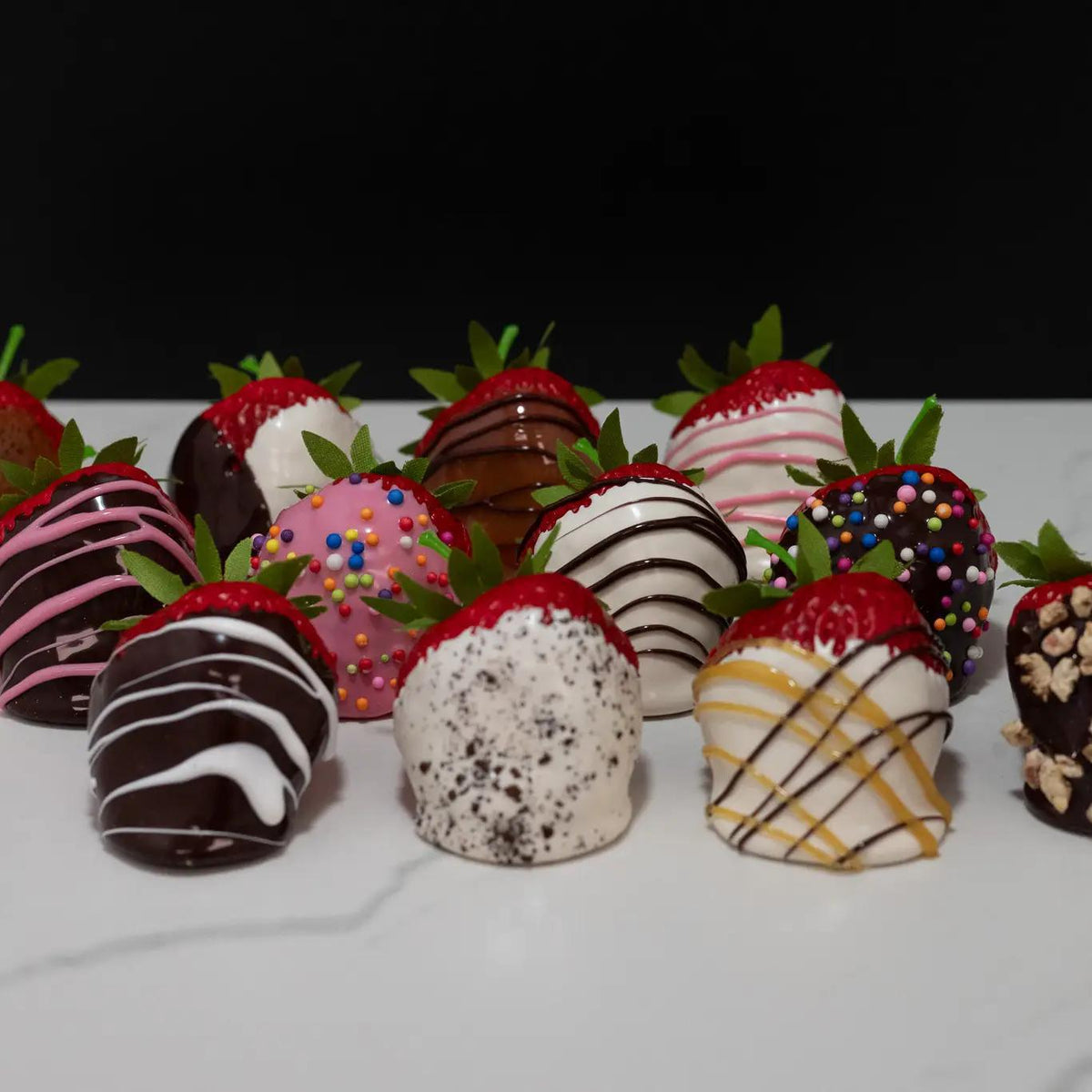 Fake Deluxe Dipped Strawberries
