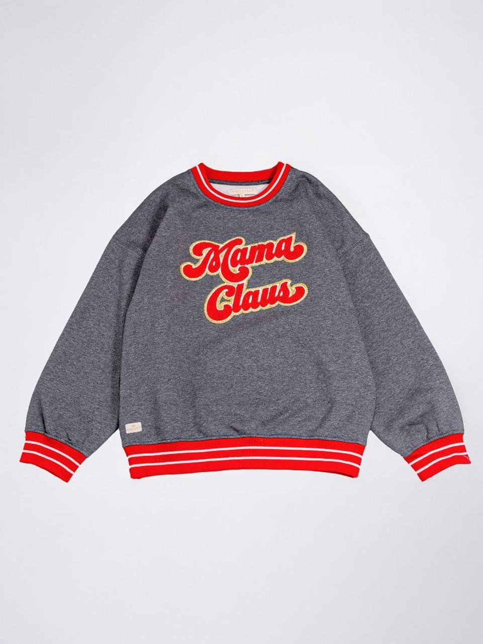 SS Mama Clause Varsity Crewneck