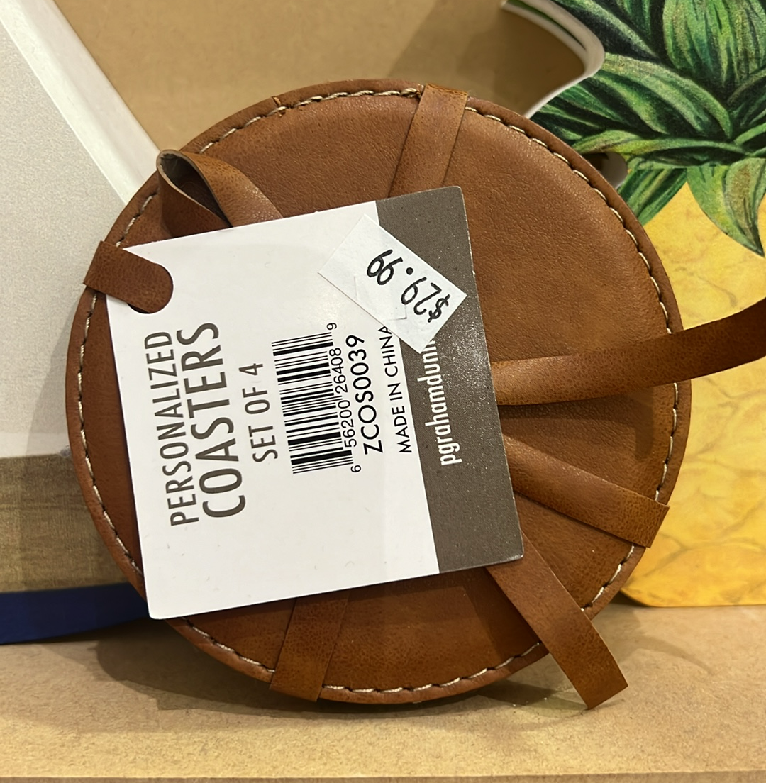 4pc Tan Coaster