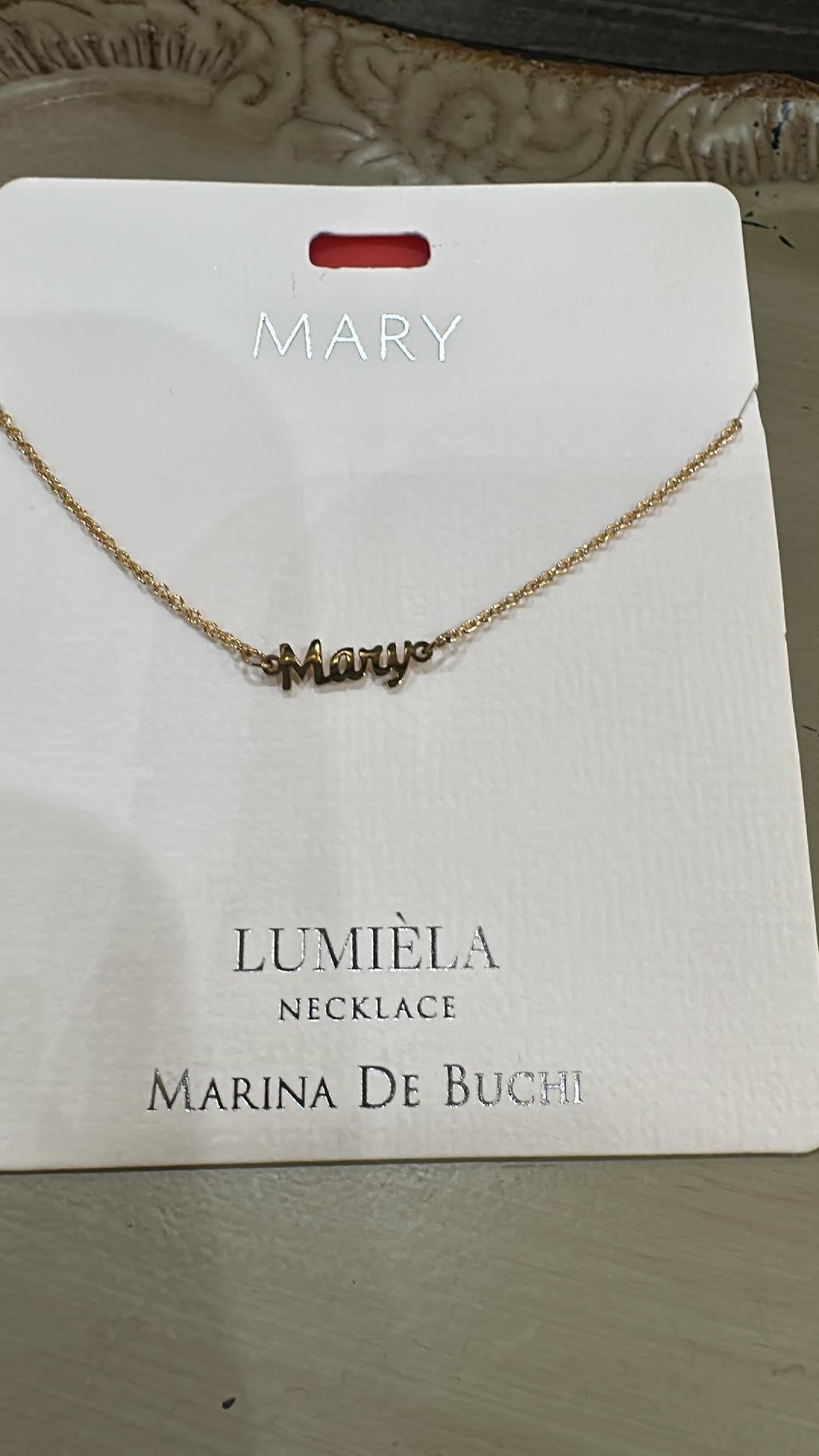 Lumiela Mary Name Necklace