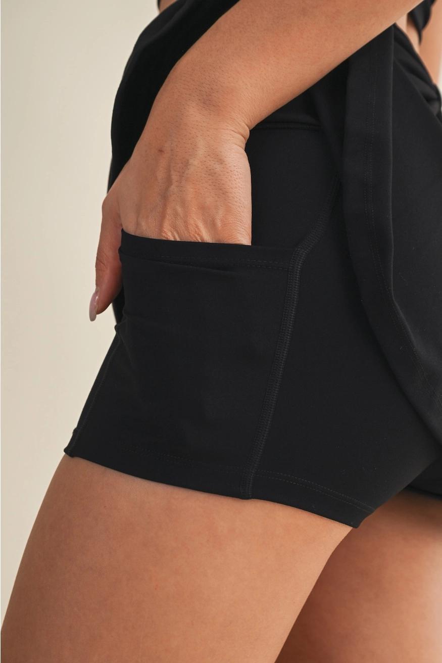 Mini Circle Skort with Bow Back Detail