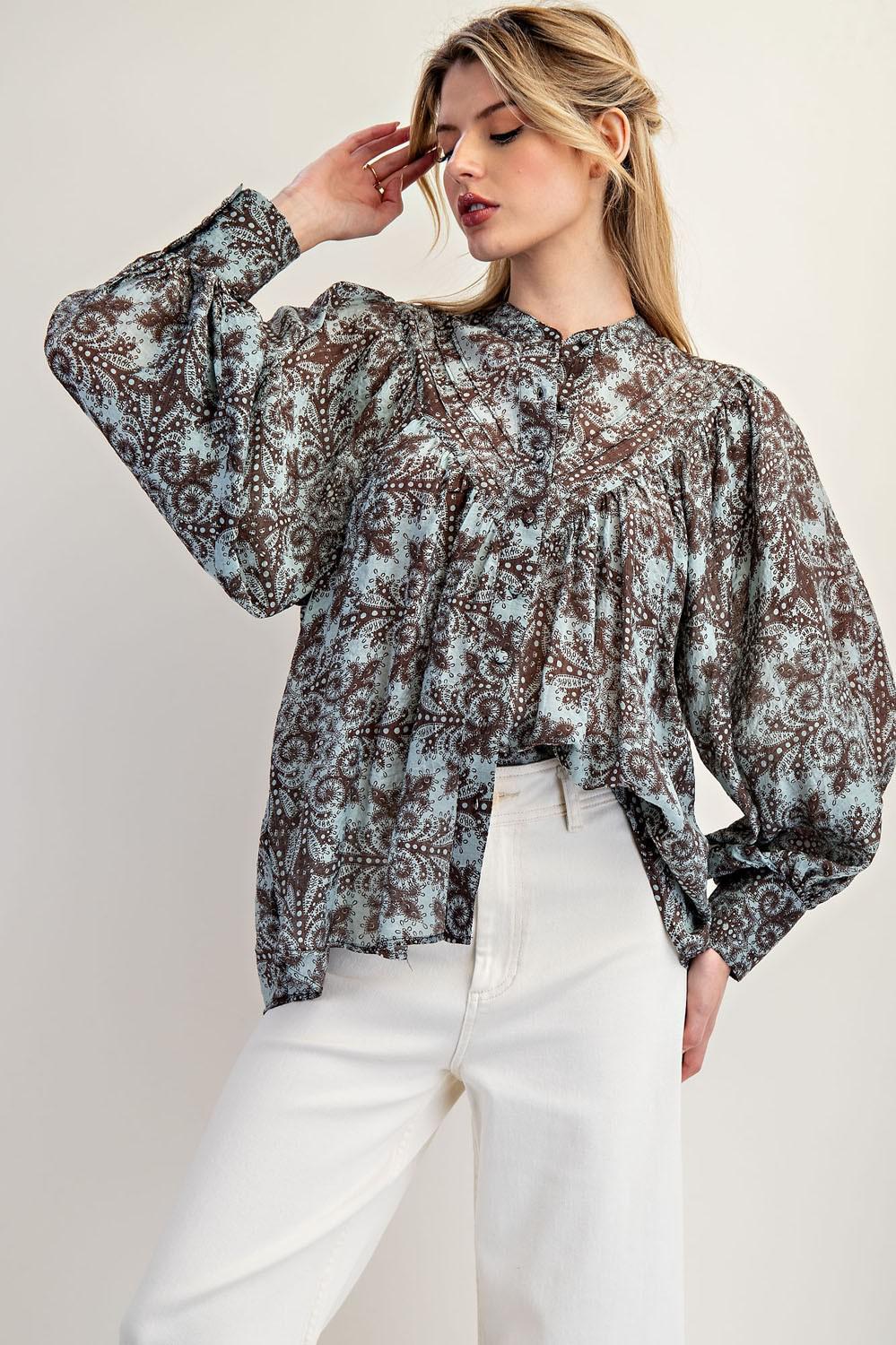 Coco Paisley Printed Blouse