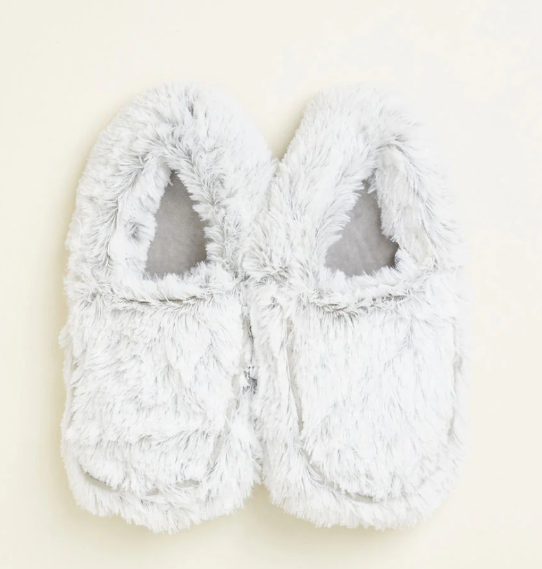 Marshmallow Gray Warmies Slippers