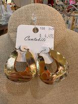 Golden U Earrings