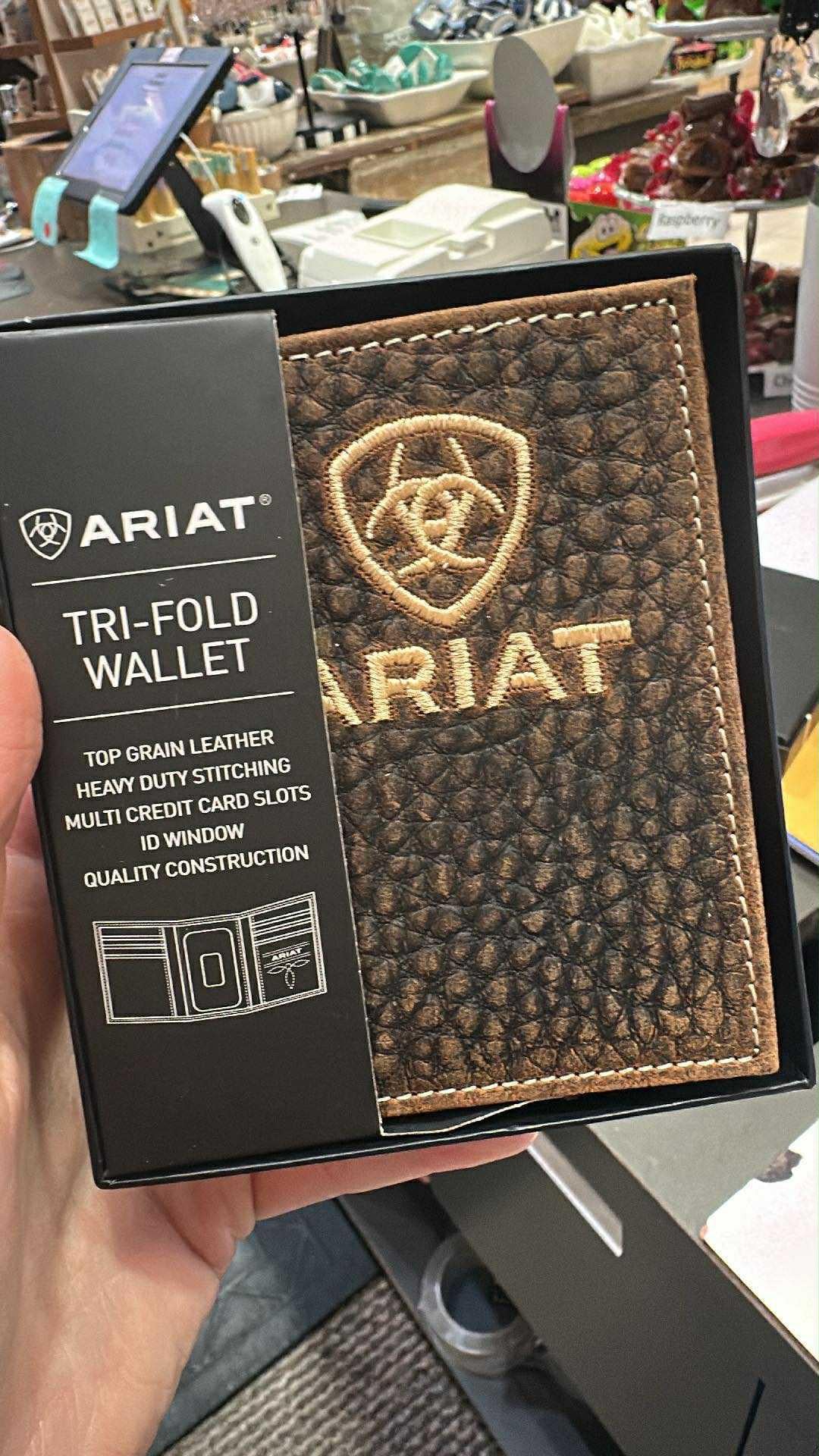 Ariat Bull Hairs Embroidered Wallet