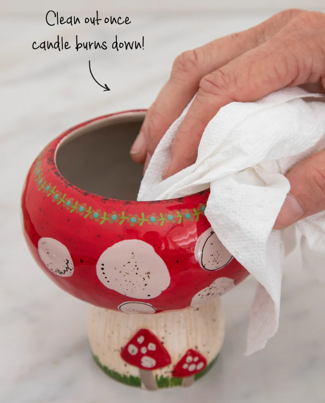 Mushroom Trinket Bowl Candle