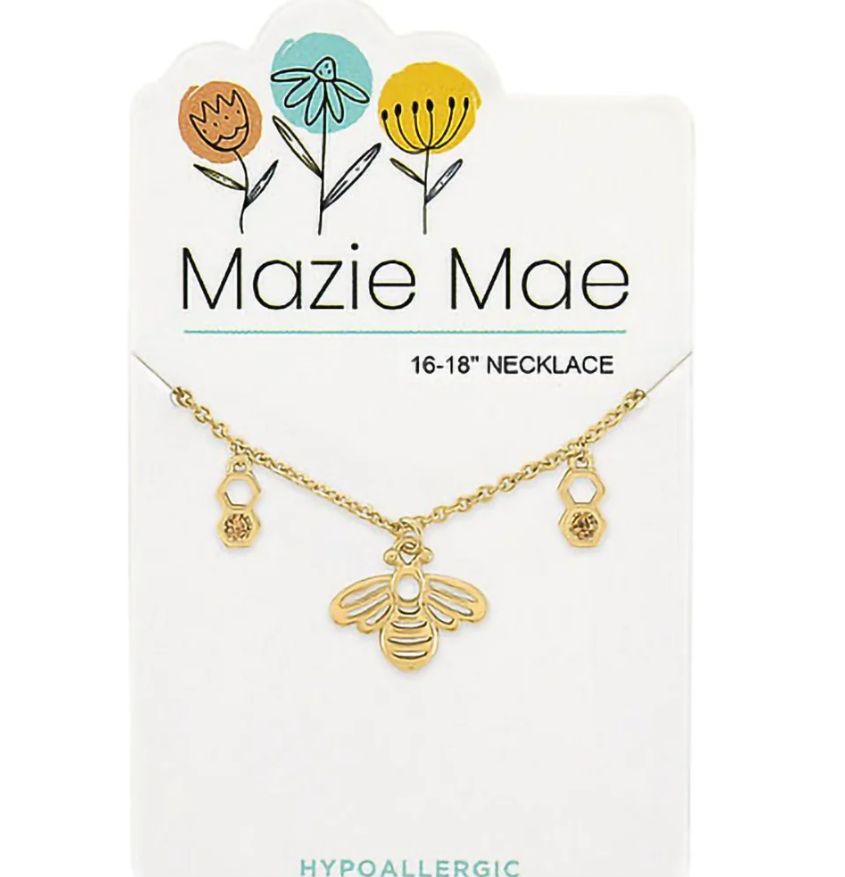 Gold Bee Mazie Mae Necklace