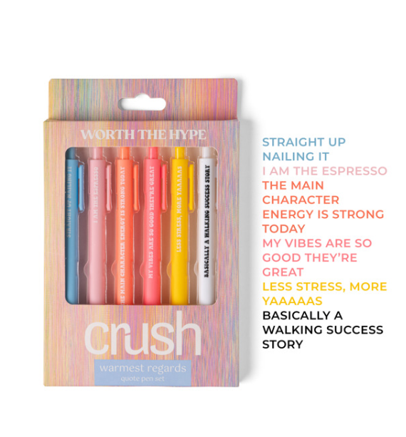 Crush™ Warmest Regards Quote Pen Set