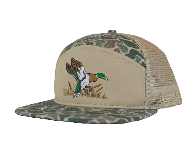 Youth Roost 7 Panel 3D Puff Full Color Duck Logo
