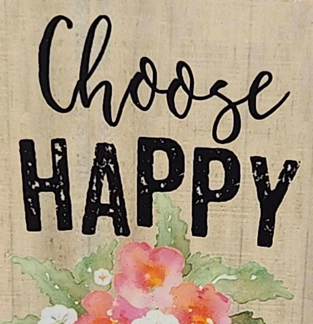 Choose Happy Small Block