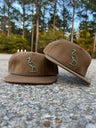 Heron Embroidered Rope Hat | Tobacco