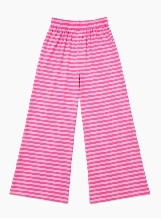 Hot Pink Striped Loungewear Pants