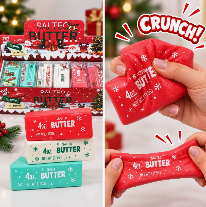 Holiday Salted Butter Crunchy Squishy