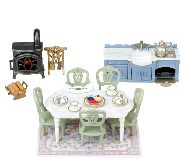 Calico Critters® Red Roof Riverside Manor Elegant Dining Room