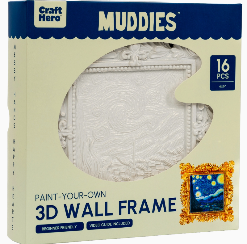 Craft Hero Muddies™ - Starry Night - 3D DiY Wall Frame