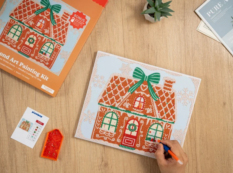 Craft Hero Pixelpop™ - Gingerbread Dreams - Diamond Art Reset Kit