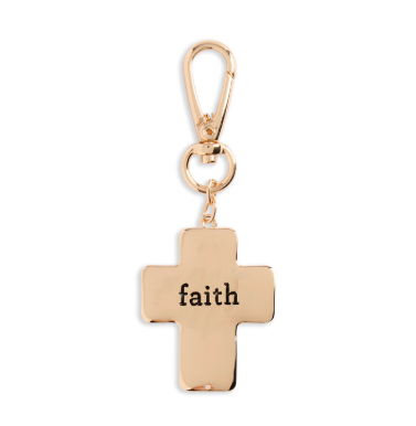 Gold Faith Bag Charm - 4in