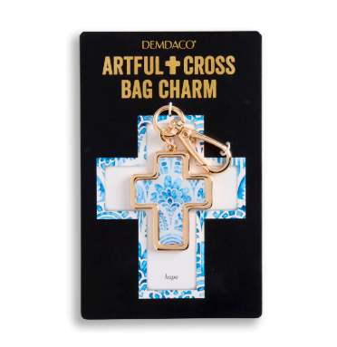 Gold Hope Bag Charm - 4in