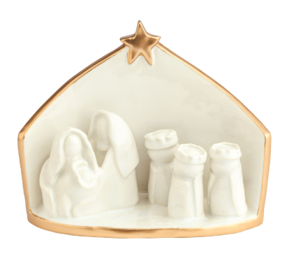 Gold Edge Nativity Scene