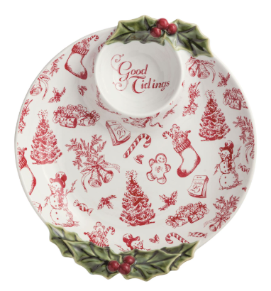 Good Tidings Toile Chip & Dip