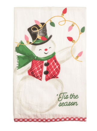 Snowman Whimsy Christmas Towel