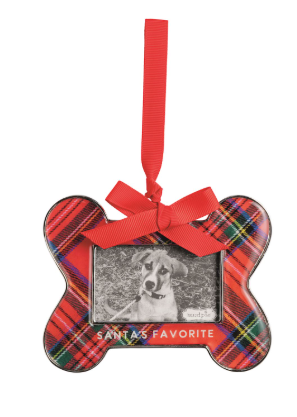 Santa's Favorite Bone Frame Ornament
