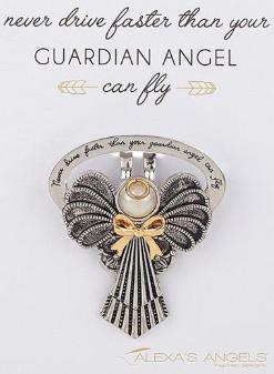 GUARDIAN ANGEL VISOR CLIP - 3 Assorted Styles