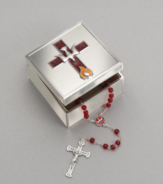 2.25"H CONFIRMATION BOX W/DOVE AND FLAME ICONS