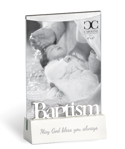 6.75"H BAPTISM FRAME WOOD BASE 4X6; CAROLINE COLLECTION